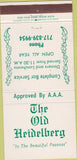 Matchbook Cover - The Old Heidelberg Swiftwater PA 30 Strike