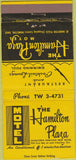 Matchbook Cover - Hamilton Plaza Motel Hamilton OH 30 Strike