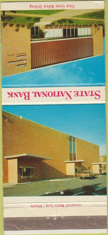 Matchbook Cover - State National Bank Forence SC? 30 Strike