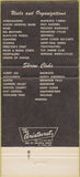 Matchbook Cover - Osman Temple Shriners St Paul MN 30 Strike