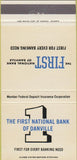Matchbook Cover - First National Bank Danville GA? AL? 30 Strike