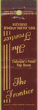 Matchbook Cover - The Frontier Dubuque IA Midget