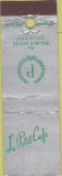 Matchbook Cover - Le Petit Cafe Palmer House Chicago IL Midget