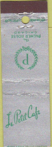 Matchbook Cover - Le Petit Cafe Palmer House Chicago IL Midget