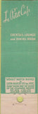 Matchbook Cover - Le Petit Cafe Palmer House Chicago IL Midget