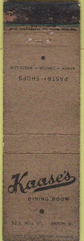 Matchbook Cover - Kasse's Restaurant Akron OH Midget