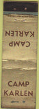 Matchbook Cover - Camp Karlen WEAR Midget
