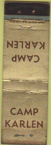 Matchbook Cover - Camp Karlen WEAR Midget