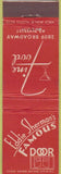 Matchbook Cover - Eddie Sherman's Famous Door Chicago IL Midget