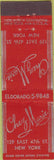Matchbook Cover - Chez Marie New York City Midget