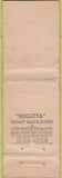 Matchbook Cover - Lion Match Regatta boating WEAR Midget