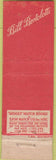 Matchbook Cover - Bill Bertolotti New York City Midget