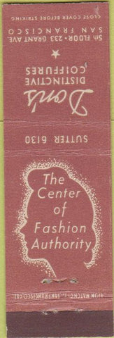 Matchbook Cover - Don's Coiffures salon San Francisco CA girlie Midget