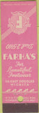 Matchbook Cover - Farha's Shoes Wichita KS Midget