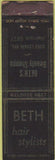 Matchbook Cover - Beth Hair Stylists Cleveland? Midget