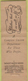 Matchbook Cover - Young Robbins Clothes New York City Midget