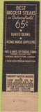 Matchbook Cover - Mr and Mrs restaurant Bakersfield CA Midget