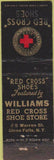 Matchbook Cover - Red Cross Shoes Glens Falls NY Midget