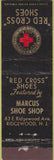 Matchbook Cover - Red Cross Shoes Ridgewood NJ Midget
