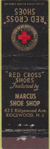 Matchbook Cover - Red Cross Shoes Ridgewood NJ Midget