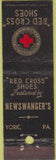 Matchbook Cover - Red Cross Shoes York PA Midget
