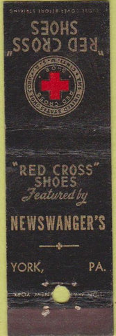Matchbook Cover - Red Cross Shoes York PA Midget