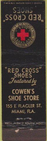 Matchbook Cover - Red Cross Shoes Miami FL Midget