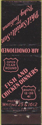Matchbook Cover - Smidt Son Roby IN restaurant Midget