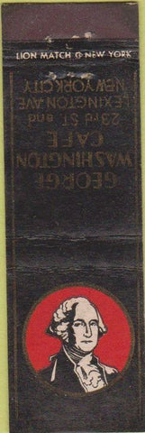 Matchbook Cover - Washington Cafe New York cIty Midget