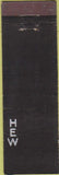 Matchbook Cover - HEW monogram? Midget