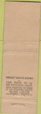 Matchbook Cover - Polk Cafe San Francisco CA Chinese Midget