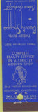 Matchbook Cover - Beauty Shoppe Southgate CA girlie Midget