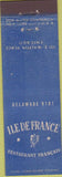 Matchbook Cover - Ile De France Restaurant Chicago IL Midget