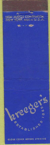 Matchbook Cover - Kreeger's Midget