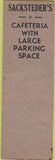 Matchbook Cover - Sacksteder's Inn Dayton OH SAMPLE Midget