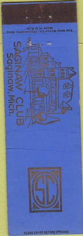 Matchbook Cover - Saginaw Club MI Midget