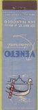 Matchbook Cover - Veneto Restaurant San Francisco CA Midget