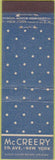 Matchbook Cover - McCreery New York City Midget