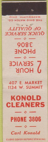 Matchbook Cover - Konold Cleaners Midget