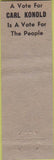 Matchbook Cover - Konold Cleaners Midget