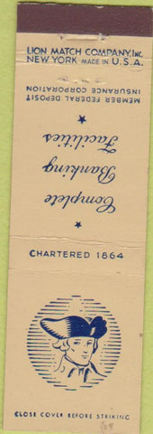 Matchbook Cover - Middlesex Bank Cambridge Malden MA Midget