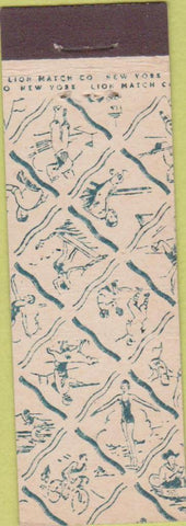 Matchbook Cover - Lion Match sports design Midget