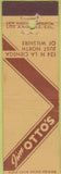Matchbook Cover - Jim Otto's Los Angeles CA Midget