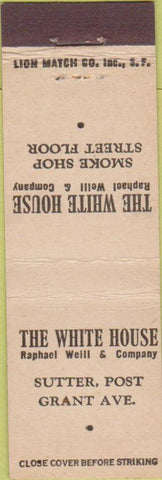 Matchbook Cover - White House Sutter Post Midget