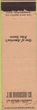 Matchbook Cover - JW Robinson Co Los Angeles CA WEAR Midget