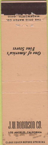 Matchbook Cover - JW Robinson Co Los Angeles CA WEAR Midget
