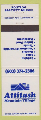 Matchbook Cover - Attitash Mountain Village Bartlett NH