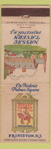 Matchbook Cover - Nassau Tavern Princeton NJ