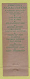 Matchbook Cover - Nassau Tavern Princeton NJ
