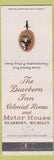 Matchbook Cover - Dearborn Inn Colonial Home Dearborn MI